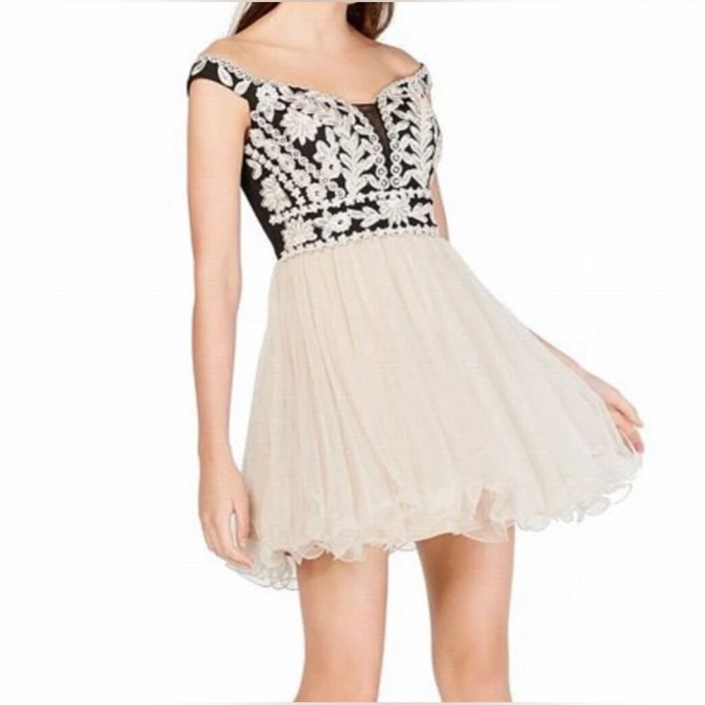 Cute Embellished Blondie Nites homecoming - Dress Junior A-Line